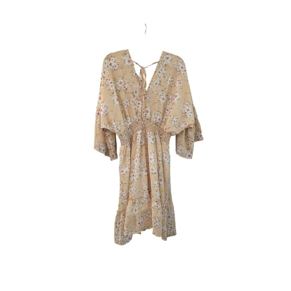 NWT Jolly Code Women’s Floral Mini Dress Batwing Sleeve Shirt Dress Size XL - Picture 4 of 5